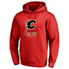 Calgary Flames Team Lockup Pullover Hoodie - Red