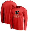 Calgary Flames Big & Tall Team Lock Up Long Sleeve T-Shirt - Red