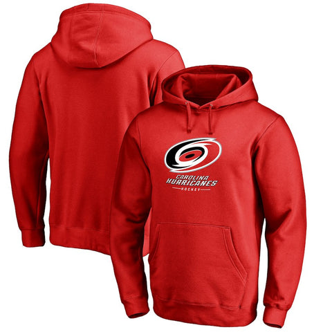 Carolina Hurricanes Team Lockup Pullover Hoodie - Red