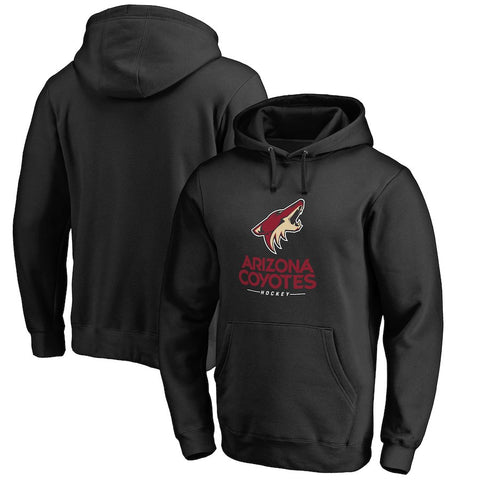Arizona Coyotes Big & Tall Team Lockup Pullover Hoodie - Black