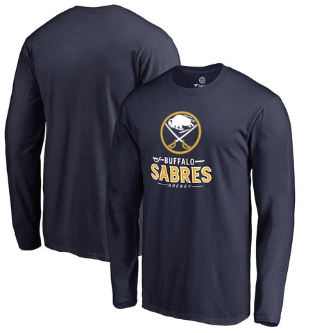 Buffalo Sabres Big & Tall Team Lock Up Long Sleeve T-Shirt - Navy