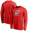 Carolina Hurricanes Big & Tall Team Lock Up Long Sleeve T-Shirt - Red