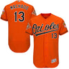Manny Machado Baltimore Orioles Majestic Alternate On-Field Flex Base Authentic Jersey with Patch - Orange