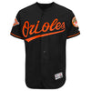 Baltimore Orioles Majestic Alternate Authentic Collection On-Field Flex Base Jersey with Anniversary Patch - Black