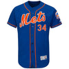 Noah Syndergaard New York Mets Majestic 2017 Alternate Authentic Collection Flex Base Jersey - Royal/Orange