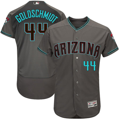 Paul Goldschmidt Arizona Diamondbacks Majestic 2017 Flex Base Authentic Jersey - Gray/Teal