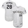 Nolan Arenado Colorado Rockies Majestic Home Authentic Collection Flex Base Player Jersey - White