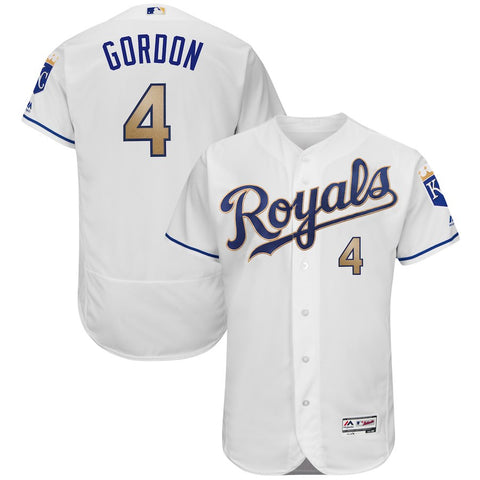 Alex Gordon Kansas City Royals Majestic 2017 Home Flex Base Authentic Jersey