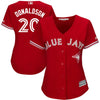 Josh Donaldson Toronto Blue Jays Majestic Women's Cool Base Jersey Blue