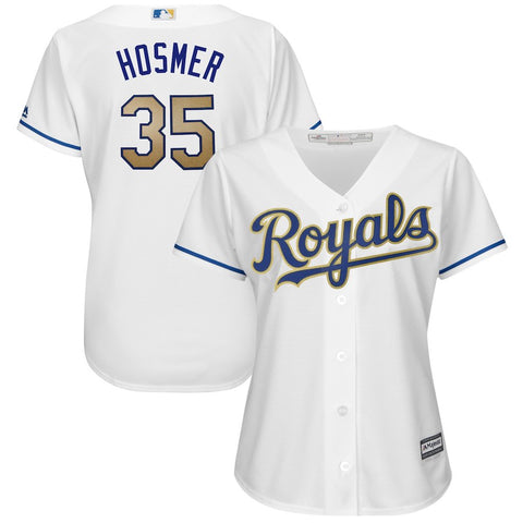 Eric Hosmer Kansas City Royals Majestic Women's 2017 Home Cool Base Replica Jersey - White