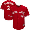 Troy Tulowitzki Toronto Blue Jays Majestic Official Cool Base Player Jersey