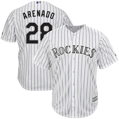 Nolan Arenado Colorado Rockies Majestic Home Official Cool Base Player Jersey/Purple
