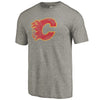 Calgary Flames Throwback Logo 1980-1981 Tri-Blend T-Shirt