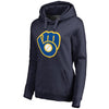 Milwaukee Brewers Women's Plus Sizes Primary Logo Pullover Hoodie