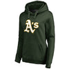 Oakland Athletics Women's Plus Sizes Primary Logo Pullover Hoodie - Green
