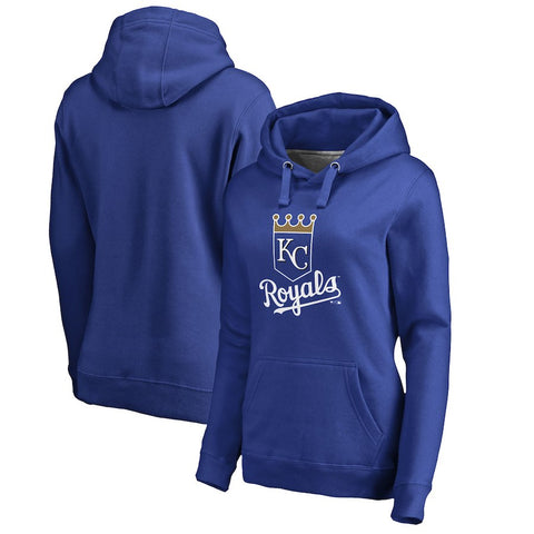 Kansas City Royals Women's Plus Sizes Primary Logo Pullover Hoodie - Royal