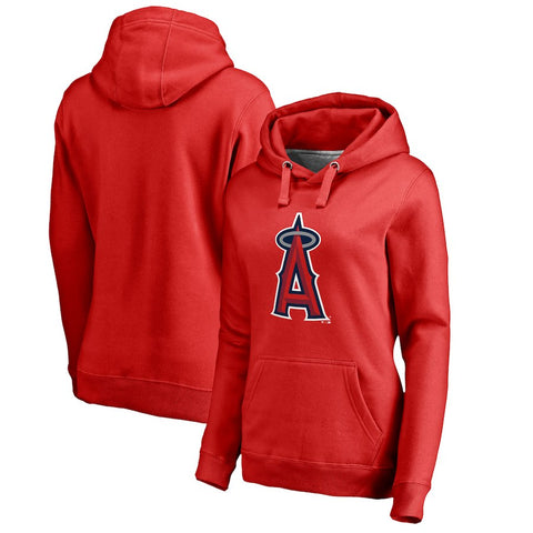 Los Angeles Angels Women's Plus Sizes Primary Logo Pullover Hoodie