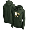 Oakland Athletics Women's Plus Sizes Primary Logo Pullover Hoodie - Green