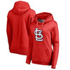 St. Louis Cardinals Women's Plus Sizes Primary Logo Pullover Hoodie