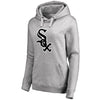 Chicago White Sox Women's Plus Sizes Primary Team Logo Pullover Hoodie - Ash
