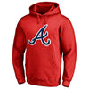 Atlanta Braves Big & Tall Primary Team Logo Pullover Hoodie - Red