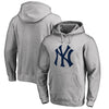 New York Yankees Big & Tall Primary Team Logo Pullover Hoodie - Ash