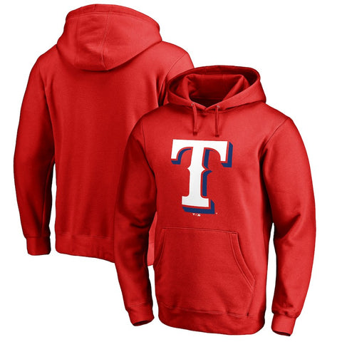 Texas Rangers Big & Tall Primary Team Logo Pullover Hoodie - Red