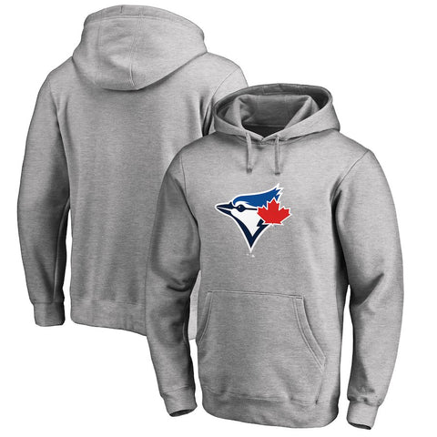 Toronto Blue Jays Big & Tall Primary Team Logo Pullover Hoodie - Ash