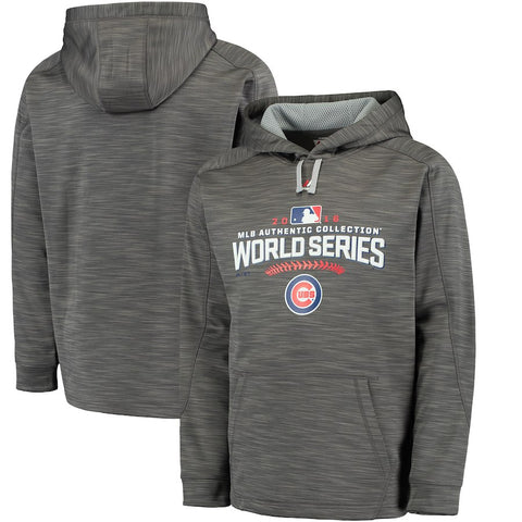 Chicago Cubs Majestic 2016 World Series Authentic Collection On-Field Participant Streak Pullover Hoodie - Graphite