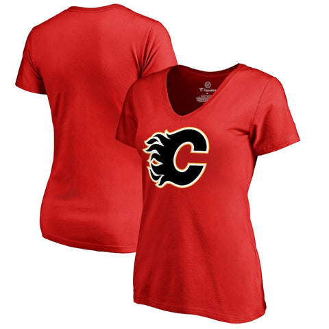 Calgary Flames Women's Primary Logo Plus Size T-Shirt