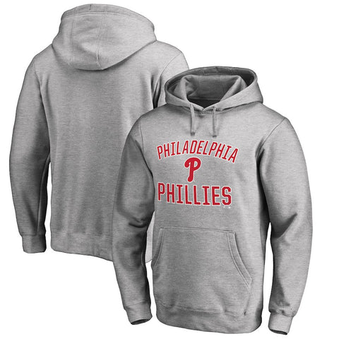 Philadelphia Phillies Big & Tall Victory Arch Pullover Hoodie- Ash