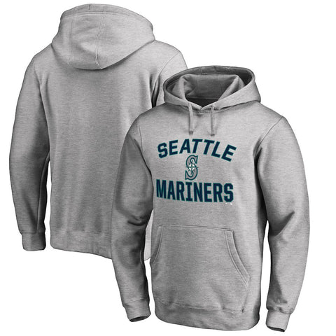 Seattle Mariners Big & Tall Victory Arch Pullover Hoodie- Ash