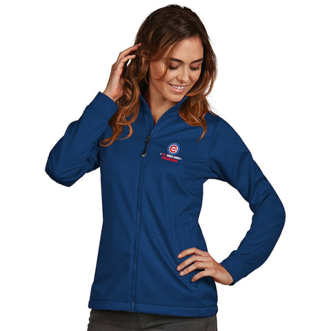 Chicago Cubs Antigua Women's 2016 World Series Champions Golf Full-Zip Jacket - Royal