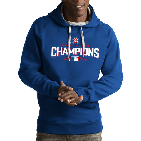 Chicago Cubs Antigua 2016 World Series Champions Victory Pullover Hoodie - Royal
