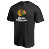 Chicago Blackhawks Big & Tall Team Lockup T-Shirt - Black