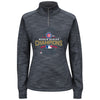 Chicago Cubs Majestic Women's 2016 World Series Champions Streak Fleece Quarter-Zip Sweatshirt - Gray