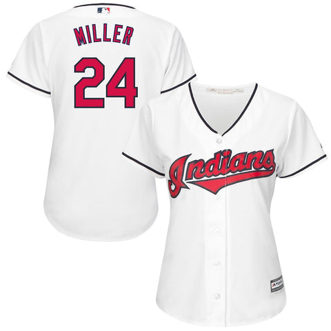 Andrew Miller Cleveland Indians Majestic Women's Home Cool Base Jersey - White