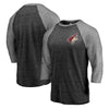 Arizona Coyotes   Refresh Shift 3/4-Sleeve Raglan T-Shirt - Black/Heathered Gray