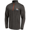 Miami Marlins   Overtime Buzzer Quarter-Zip Pullover Jacket - Black