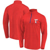 Texas Rangers   Overtime Buzzer Quarter-Zip Pullover Jacket - Red