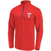 Texas Rangers   Overtime Buzzer Quarter-Zip Pullover Jacket - Red