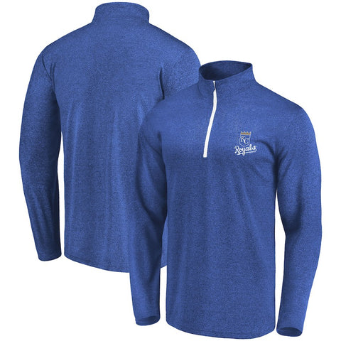 Kansas City Royals   Overtime Buzzer Quarter-Zip Pullover Jacket - Royal