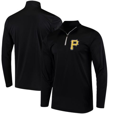 Pittsburgh Pirates   Overtime Buzzer Quarter-Zip Pullover Jacket - Black