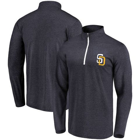San Diego Padres   Overtime Buzzer Quarter-Zip Pullover Jacket - Navy