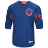Anthony Rizzo Chicago Cubs Majestic Authentic Collection On-Field 3/4-Sleeve Player Batting Practice Jersey - Royal