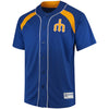 Seattle Mariners Majestic Cooperstown Collection Peak Power Fashion Jersey - Royal/Gold