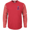 Los Angeles Angels Majestic Authentic Collection On-Field Tech Fleece Therma Base Pullover Sweatshirt - Red