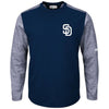 San Diego Padres Majestic Authentic Collection On-Field Tech Fleece Therma Base Pullover Sweatshirt - Navy