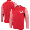 Cincinnati Reds Majestic Authentic Collection On-Field Tech Fleece Pullover Sweatshirt - Red