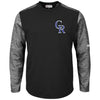 Colorado Rockies Majestic Authentic Collection On-Field Tech Fleece Pullover Sweatshirt - Black